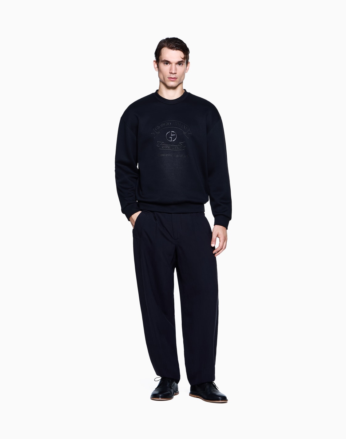 sweat-shirts-sans-capuche-bleu-marine--giorgio-armani