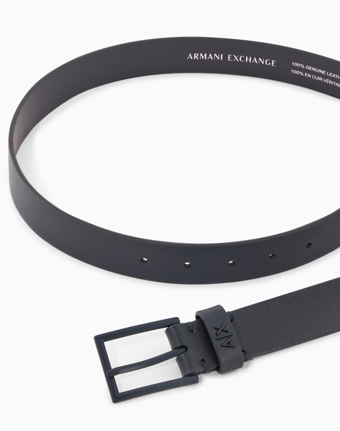 ワントン-ミニロゴ-レザベルト-ネイビブル--armani-exchange