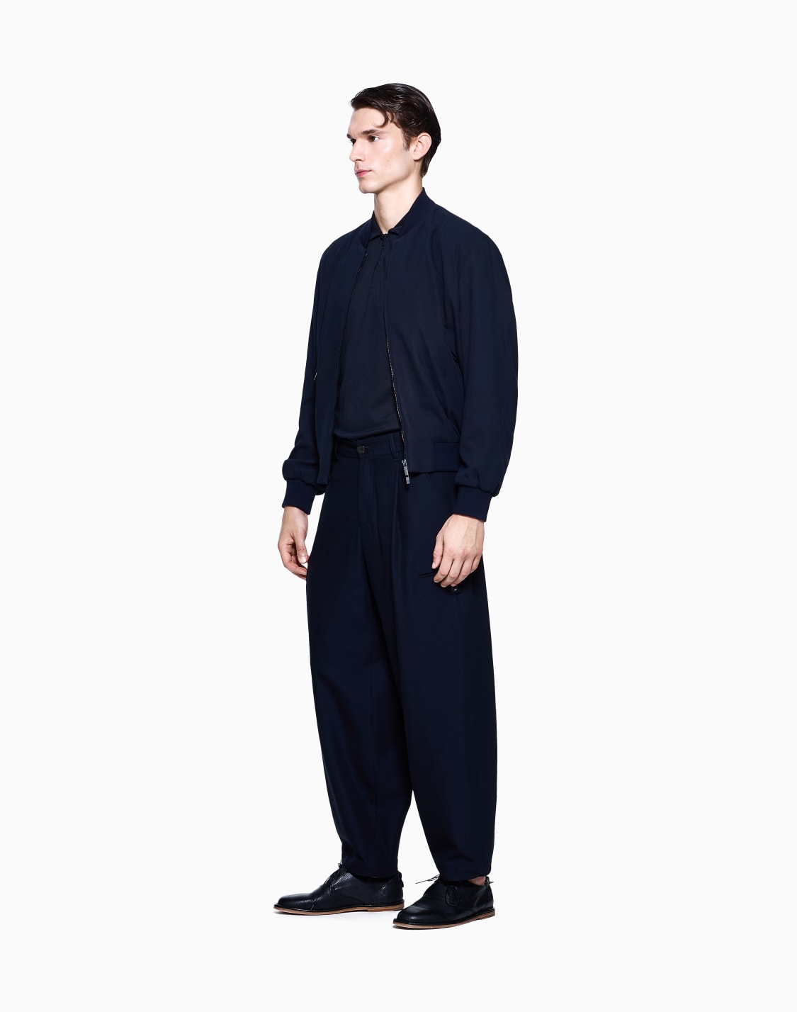 polo-zip-in-seta-e-cotone-blu-navy--giorgio-armani