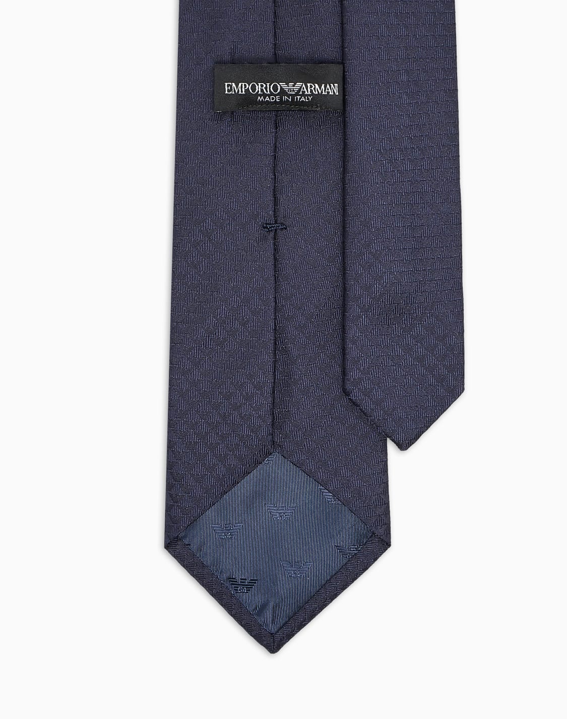 krawatte-aus-reiner-seide-mit-jacquard-monogramm-blau--emporio-armani