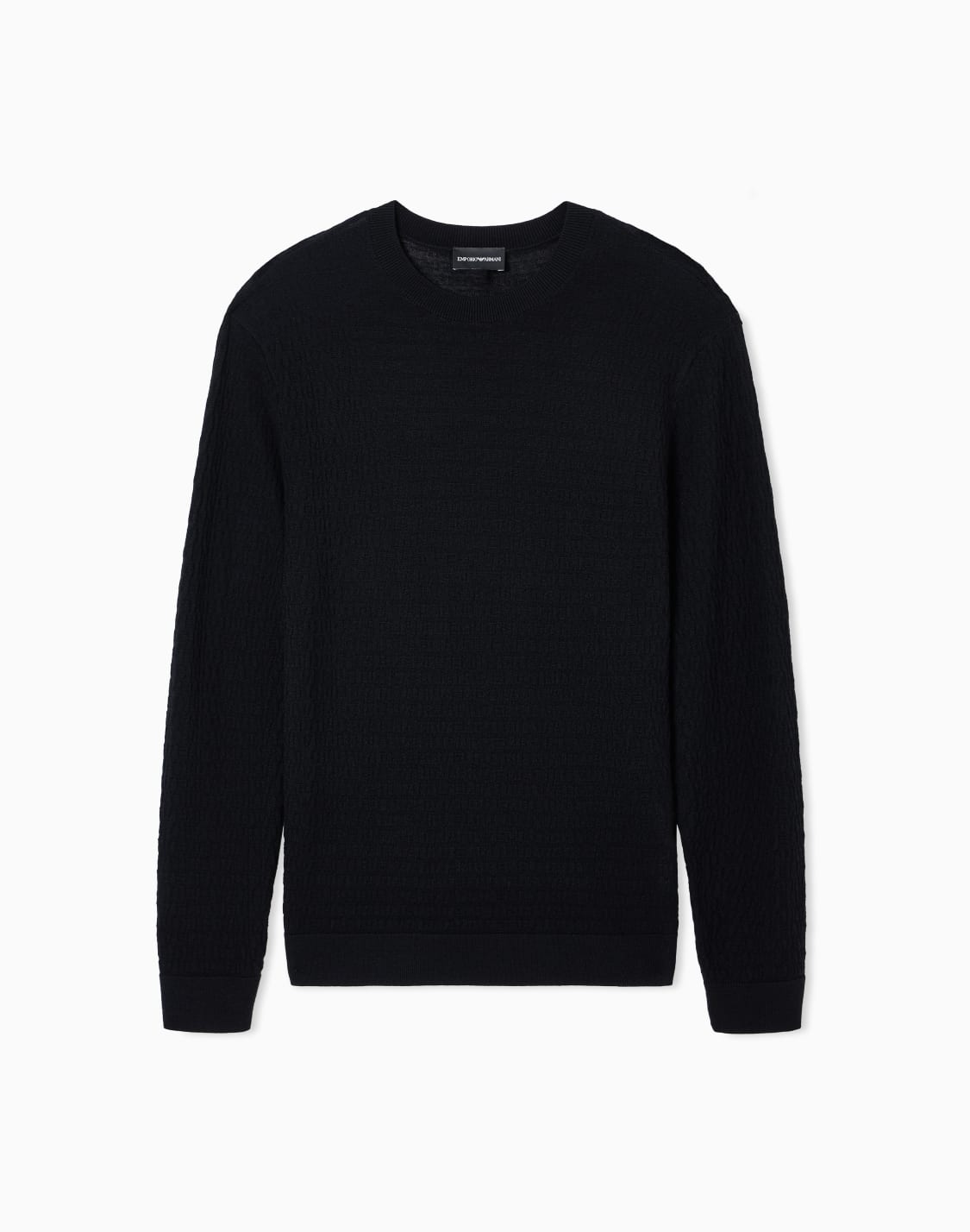 jacquard-virgin-wool-sweater-with-all-over-lettering-black--emporio-armani
