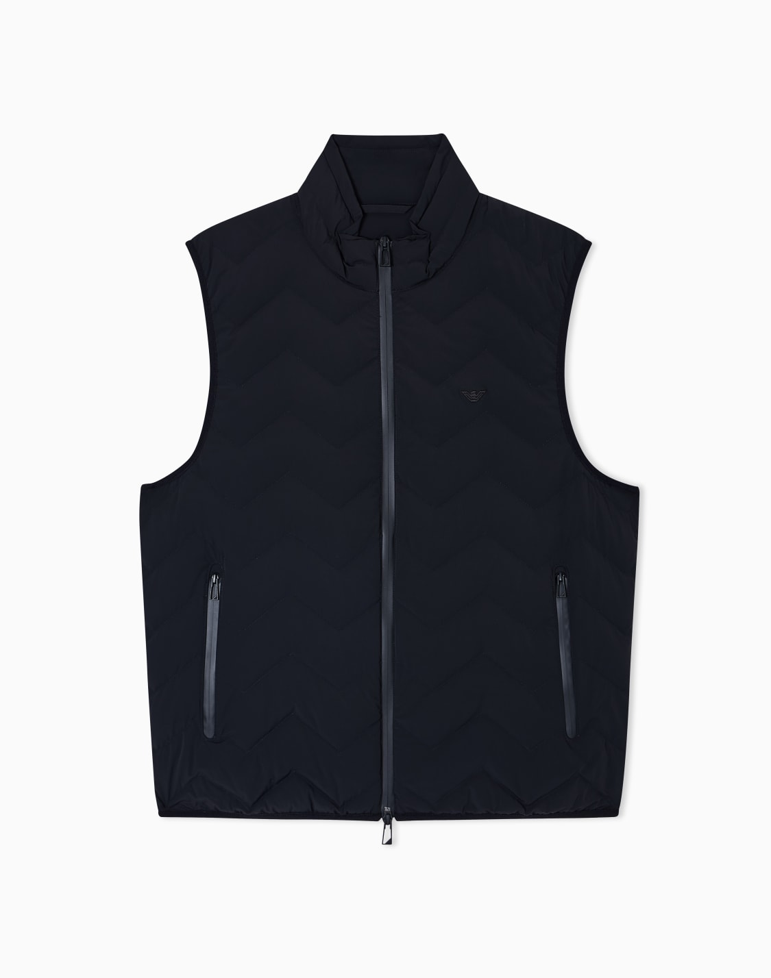 water-repellent-chevron-quilted-nylon-spandex-sleeveless-down-jacket-black--emporio-armani