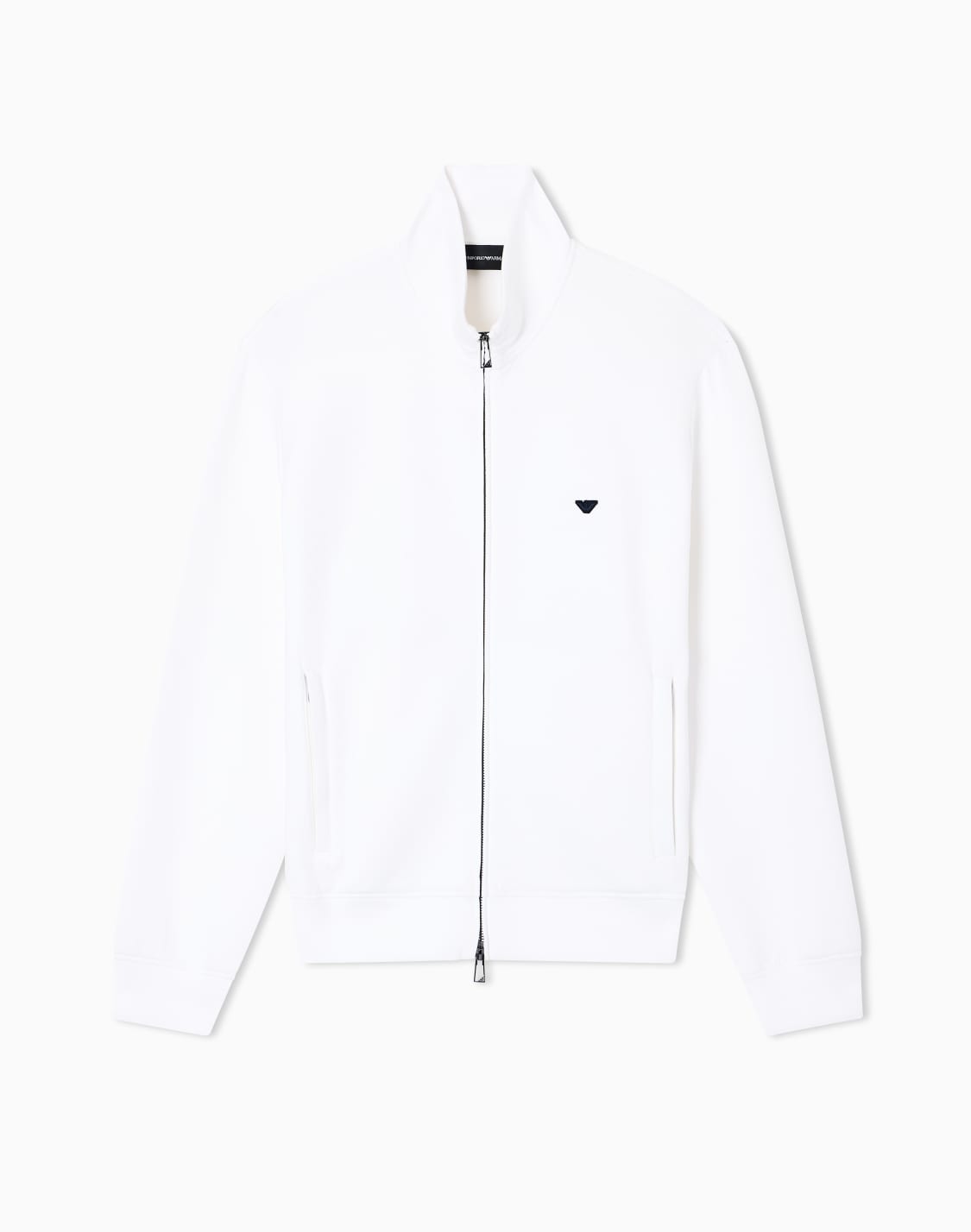 full-zip-sweatshirt-in-double-jersey-with-micro-eagle-embroidery-white--emporio-armani