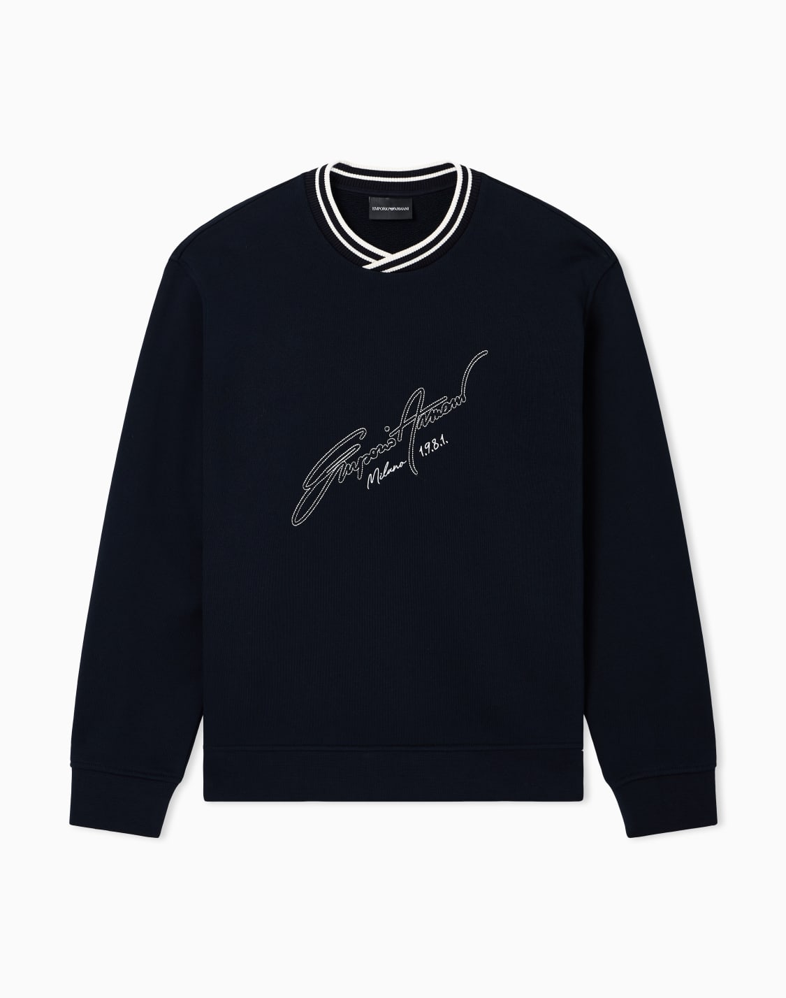 sweatshirts-without-hood-navy_blue--emporio-armani