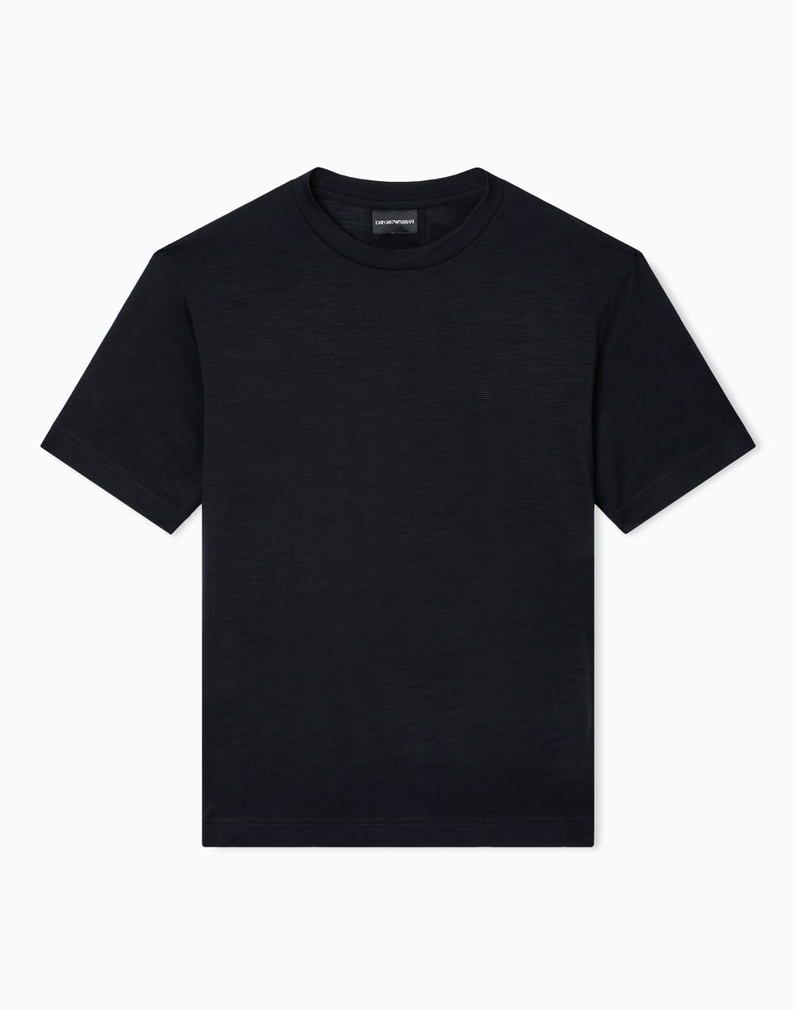 t-shirt-in-jersey-fiammato-di-lana-nero--emporio-armani