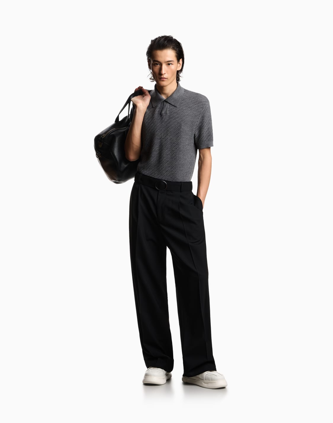 jersey-de-cuello-polo-en-lana-virgen-con-motivo-de-cuadros-gris--emporio-armani