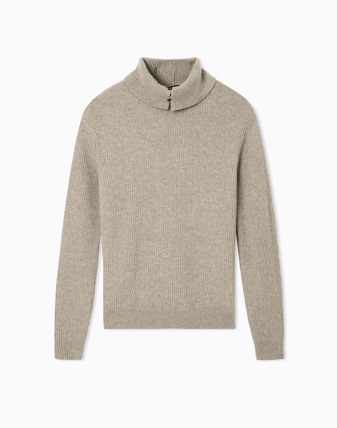 jersey-de-cuello-alto-en-lana-virgen-con-punto-de-canal-ingls-beige--emporio-armani