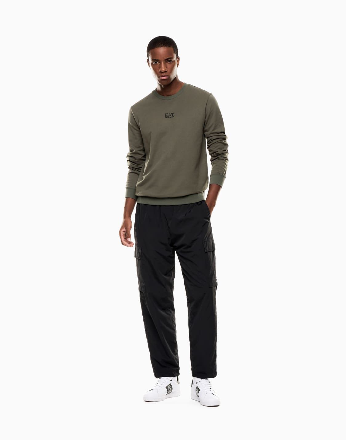 core-identity-cotton-crew-neck-sweatshirt-green--ea7