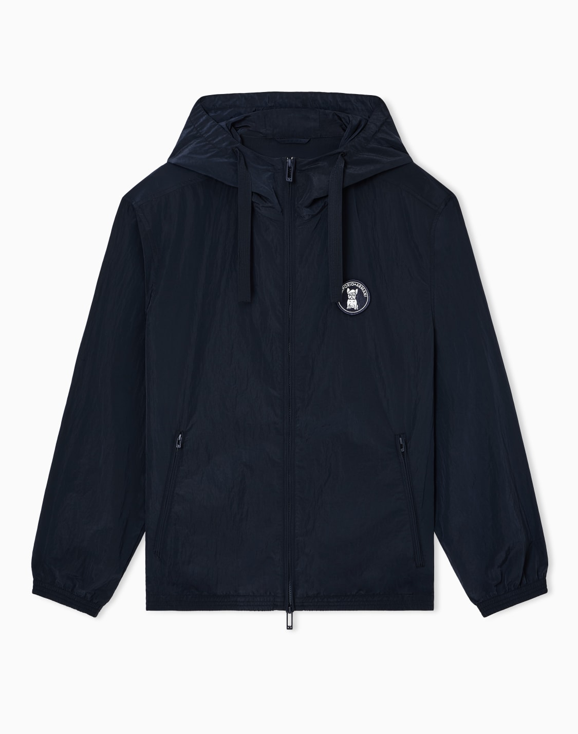 blouson-hooded-nylon-crinkle-patch-french-bulldog-navy-blue--emporio-armani