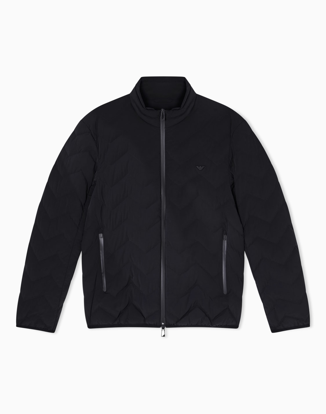water-repellent-chevron-quilted-down-jacket-in-nylon-spandex-black--emporio-armani