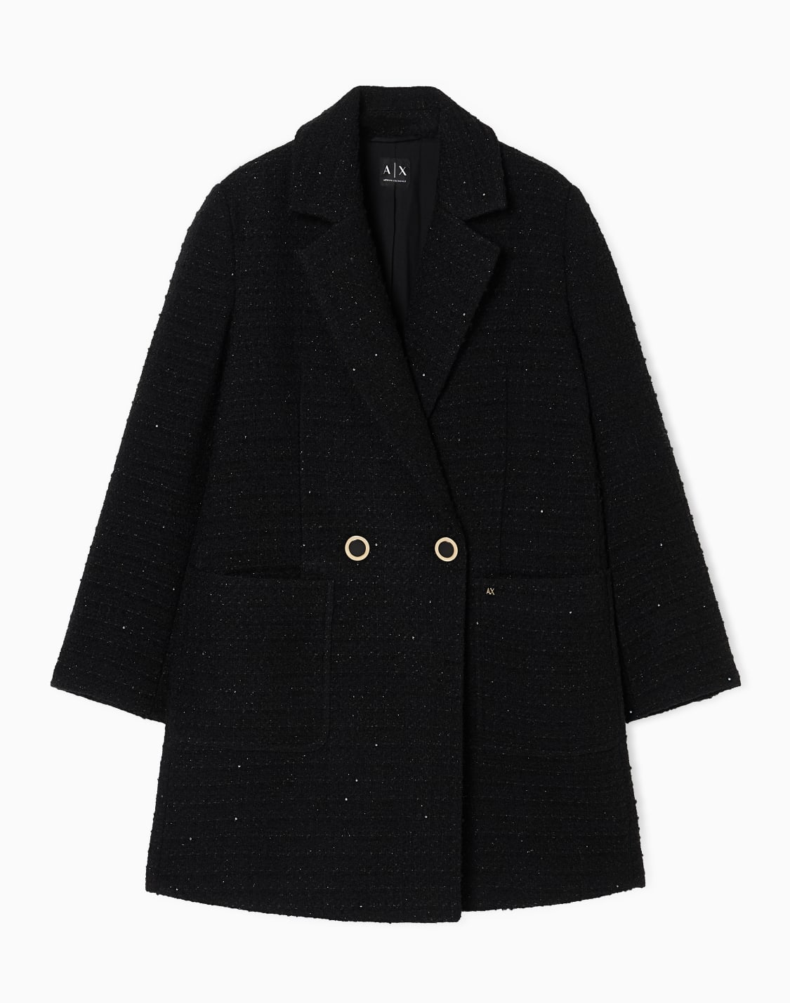 coats-black--armani-exchange