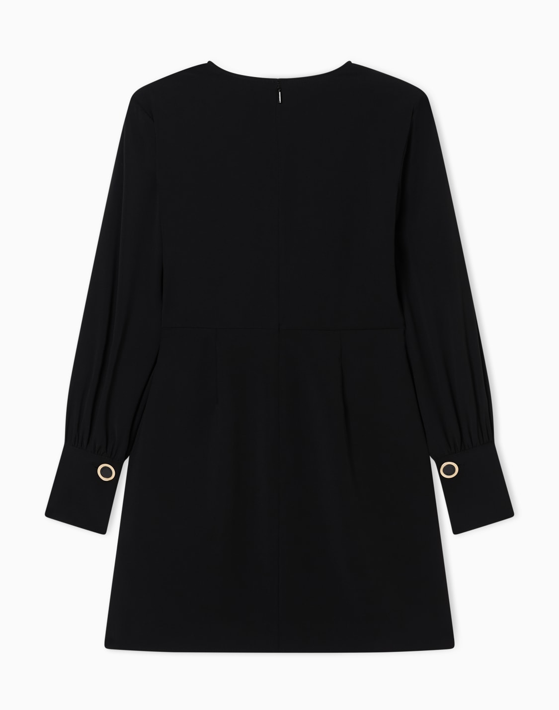 axメタリックロゴ-カシュクルドレス-ブラック--armani-exchange