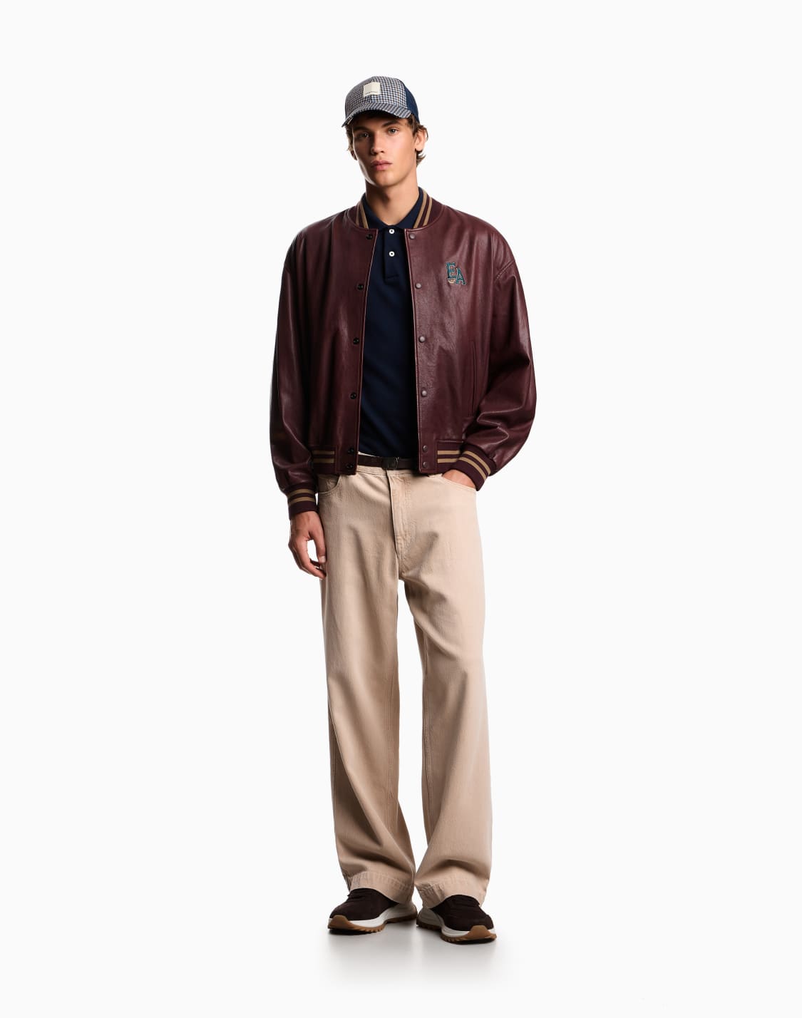 outdoor-bekleidung-aus-leder-burgunderrot--emporio-armani