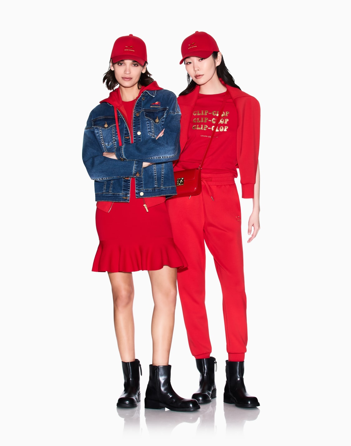 zip-up-sweatshirts-red--armani-exchange