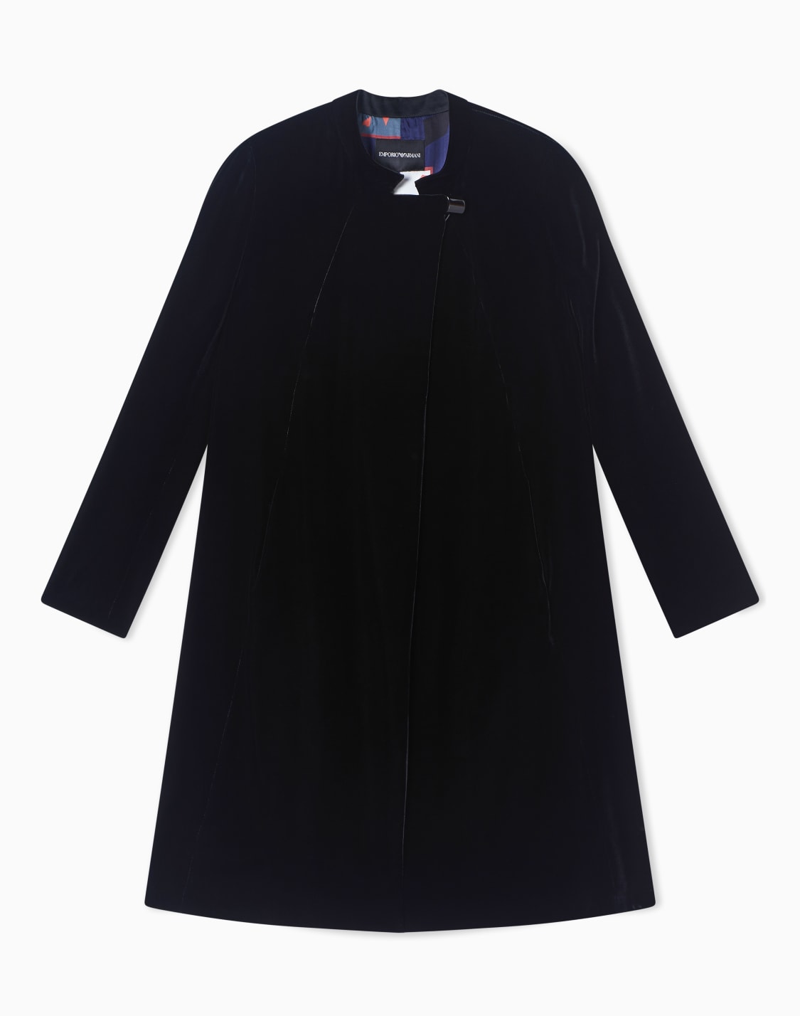 liquid-velvet-coat-with-off-centre-closure-black--emporio-armani