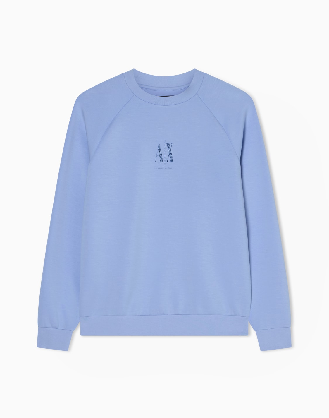 sudadera-de-cuello-redondo-con-logotipo-brillante-celeste--armani-exchange