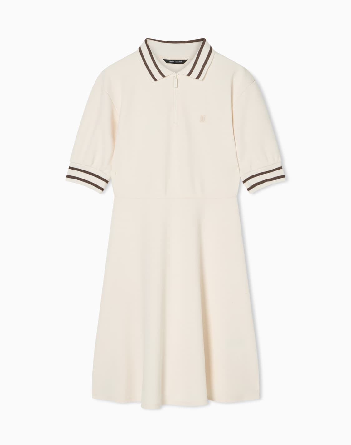 ハフジップ-ポロニットドレス-ホワイト--armani-exchange