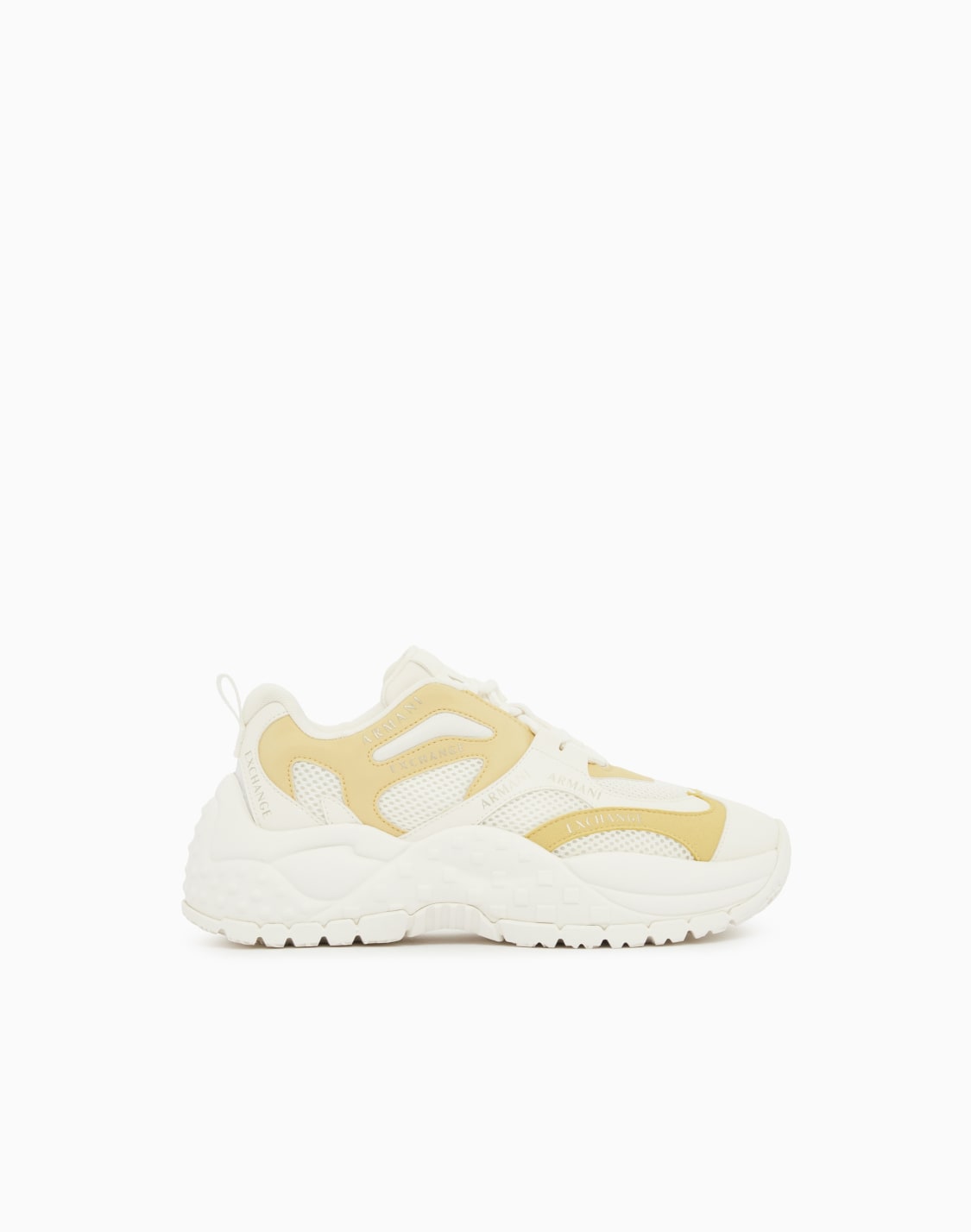 ボリュムソル-レスアップスニカ-イエロ--armani-exchange