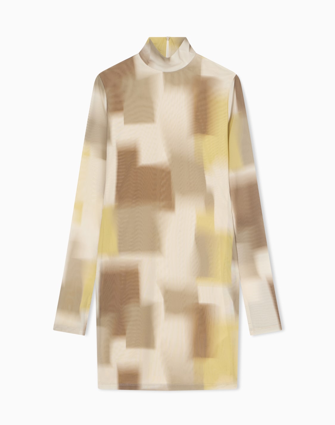 short-dress-in-technical-fabric-beige--armani-exchange