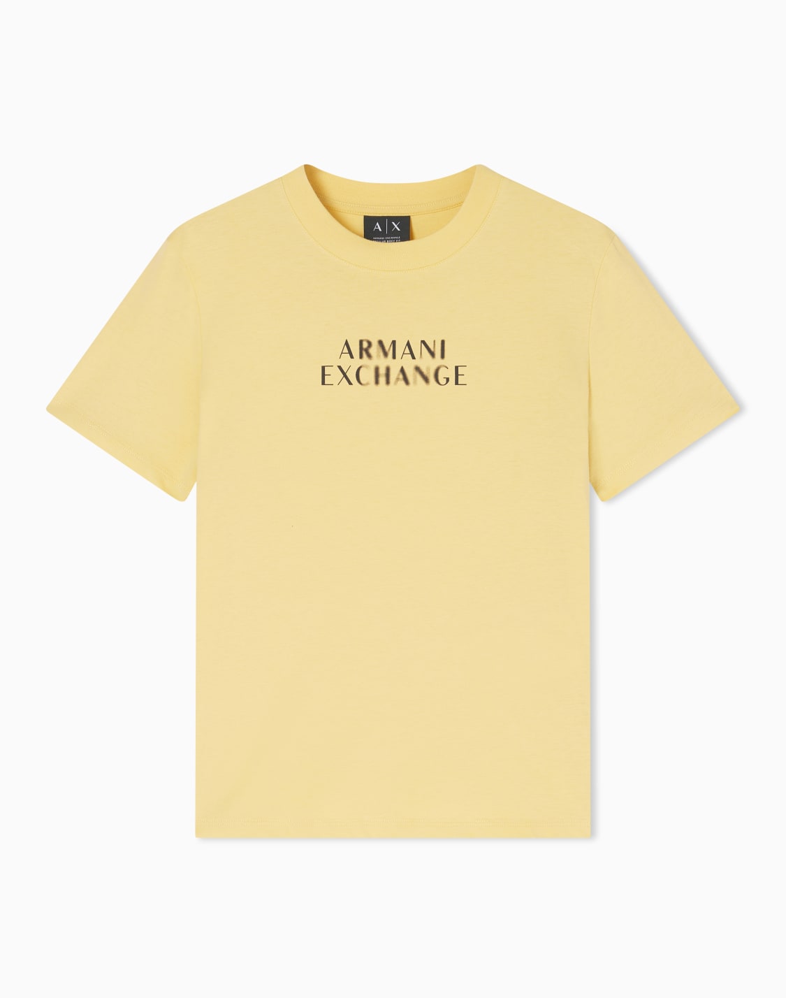 regular-fit-cotton-t-shirt-yellow--armani-exchange