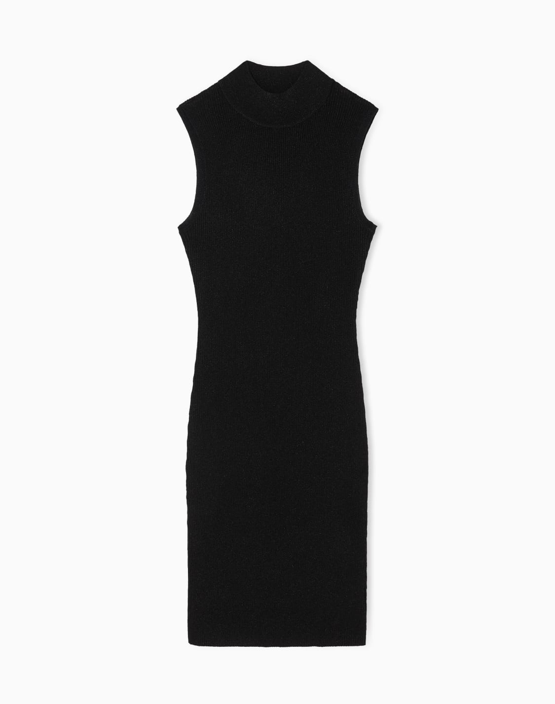 midi-dress-in-technical-fabric-black--armani-exchange