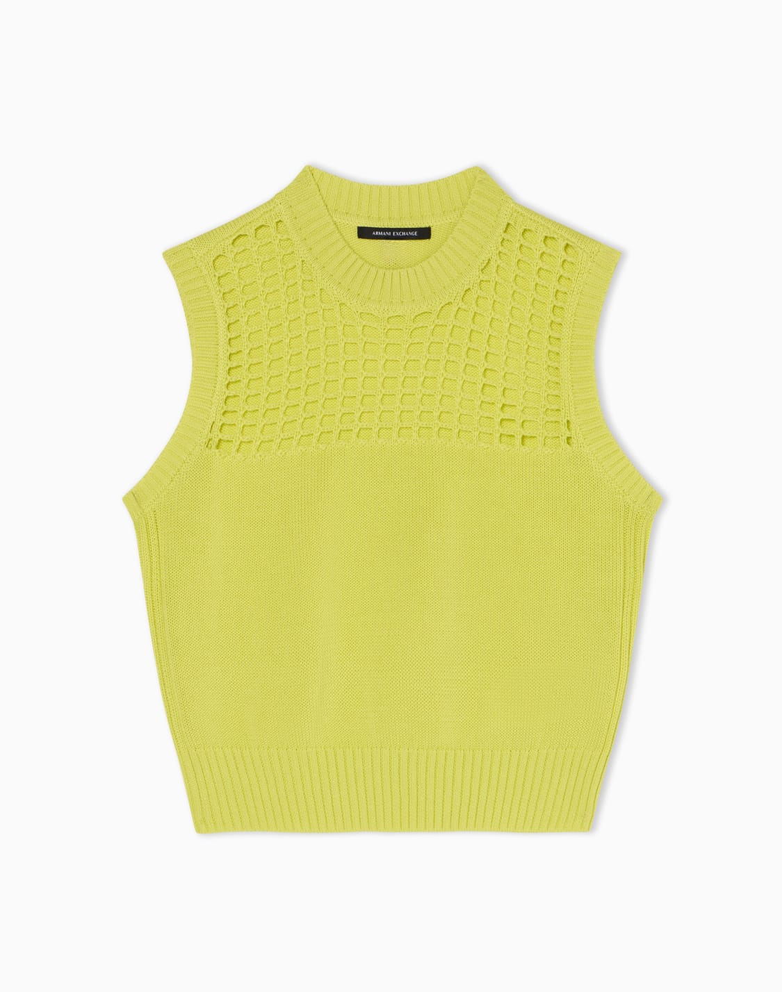 -cotton-knitted-top-green--armani-exchange