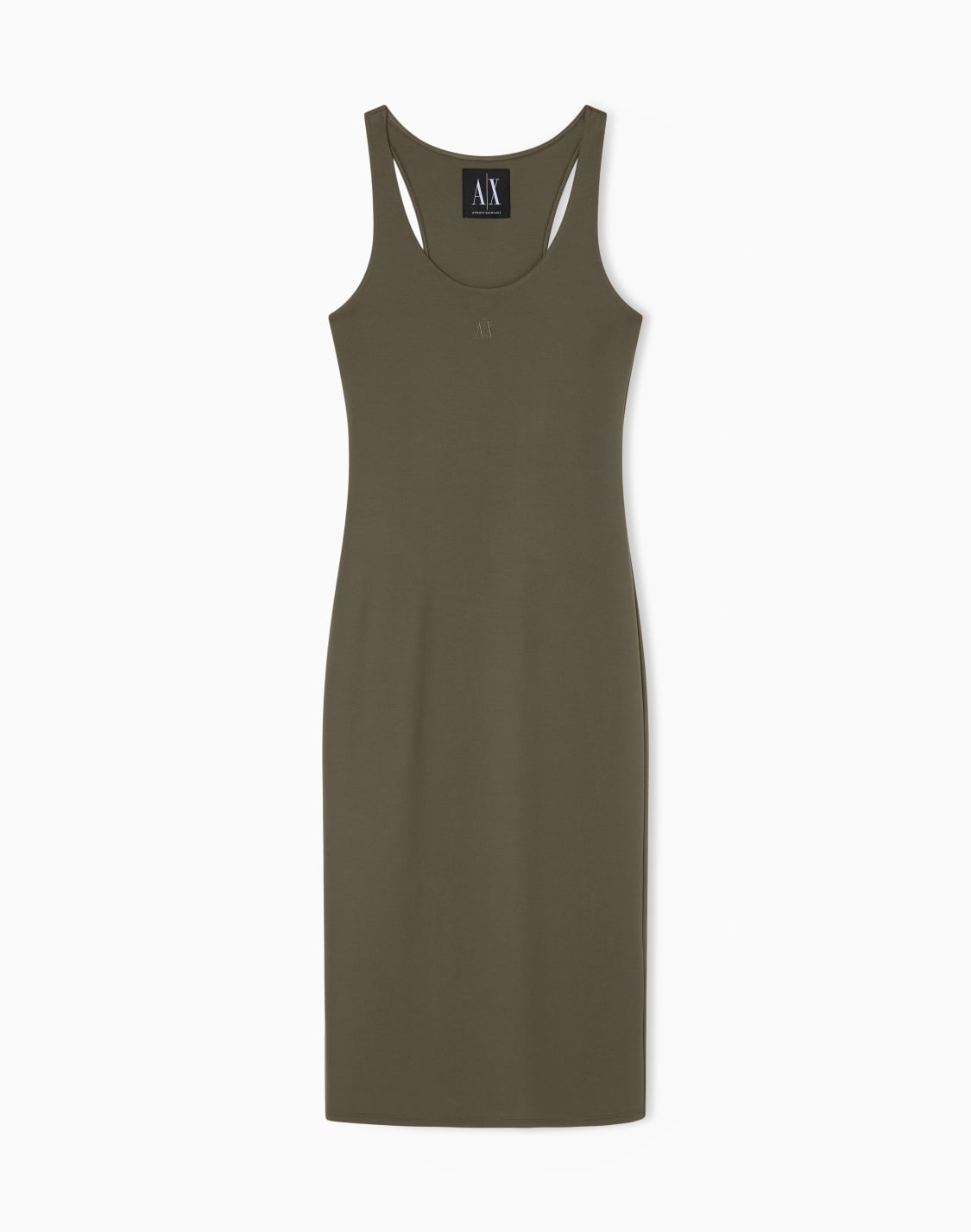 midi-dress-in-technical-fabric-vert--armani-exchange