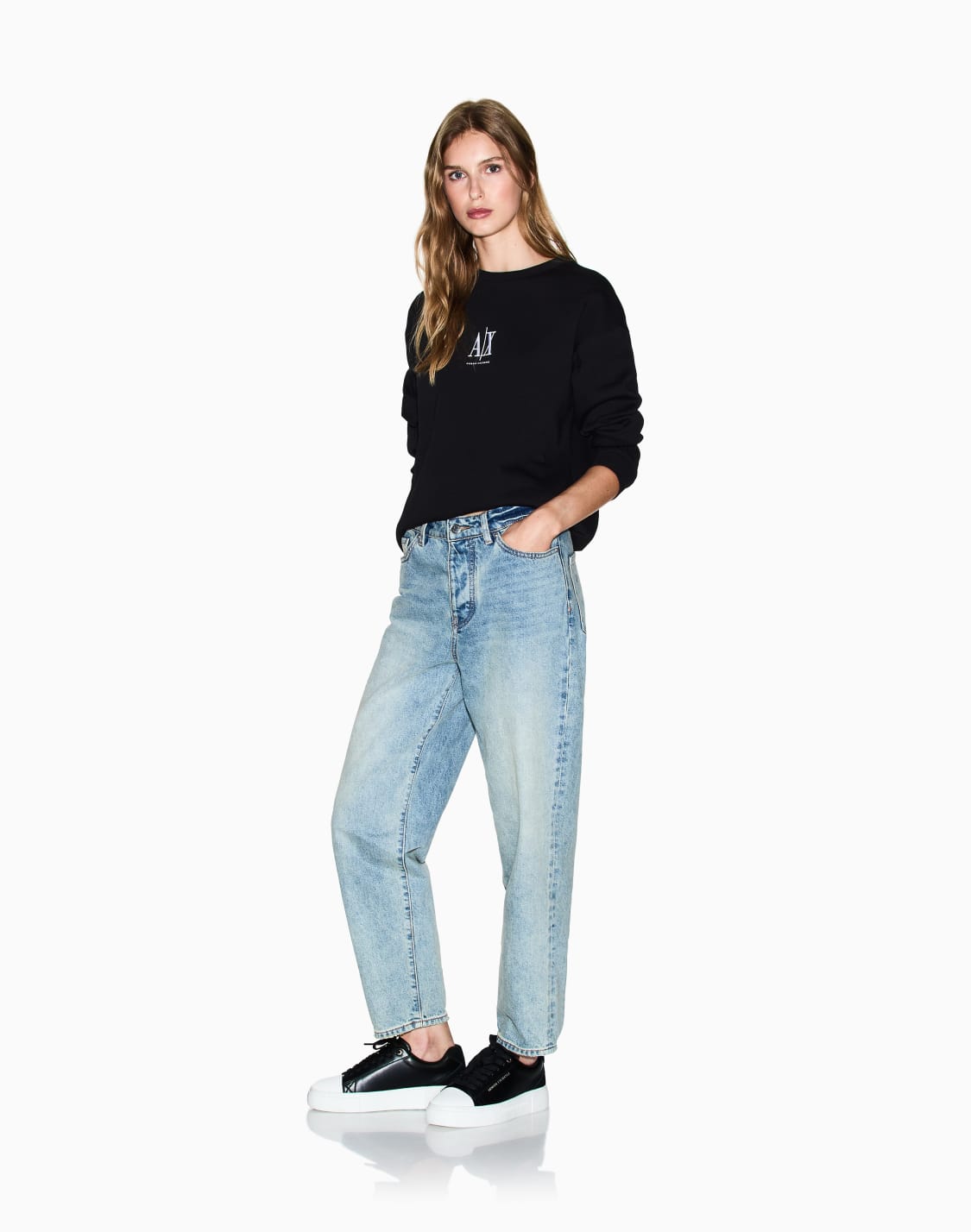 sweatshirts-without-hood-black--armani-exchange