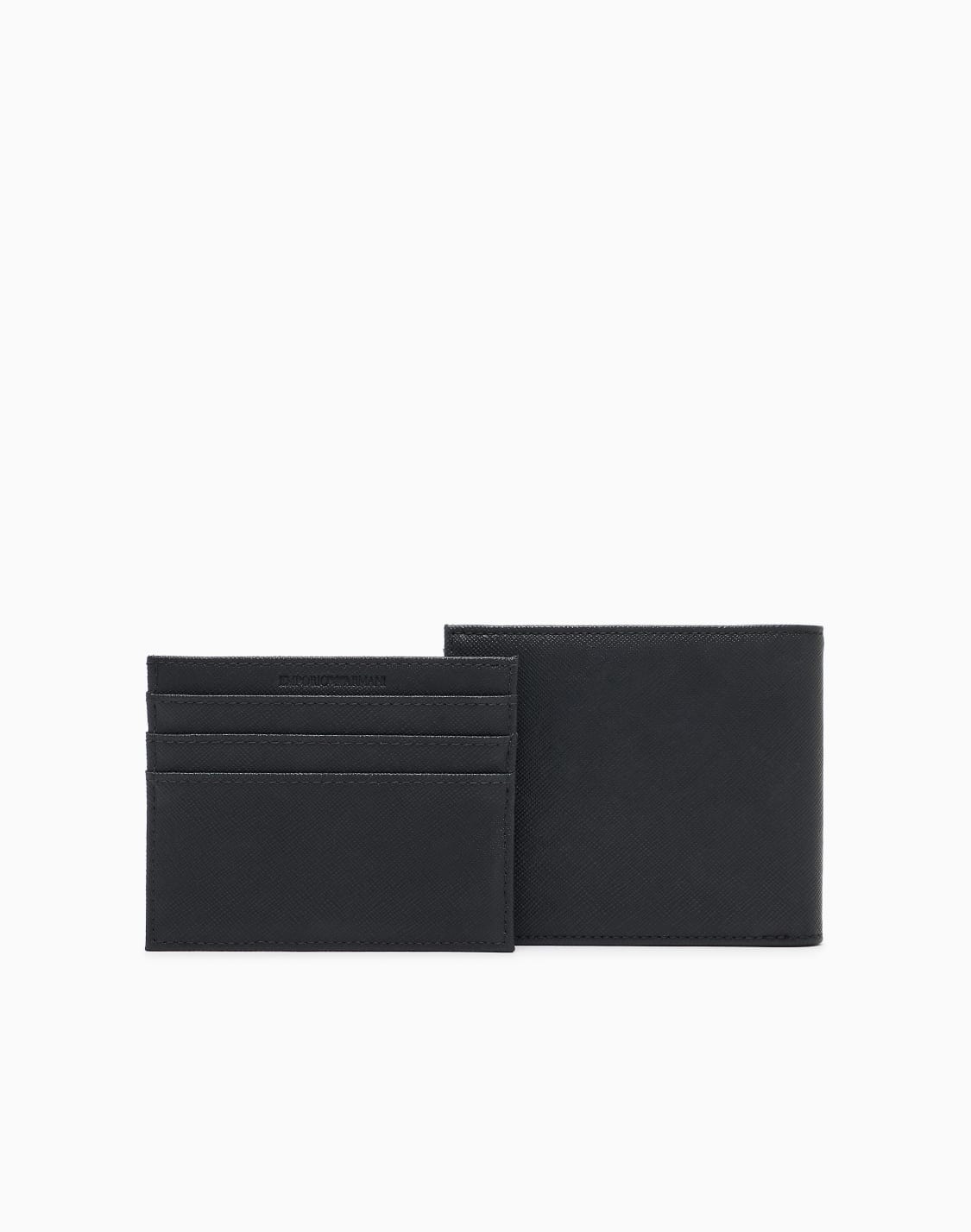 caja-regalo-con-cartera-y-tarjetero-en-piel-saffiano-regenerada-con-placa-de-guila-asv-negro--emporio-armani
