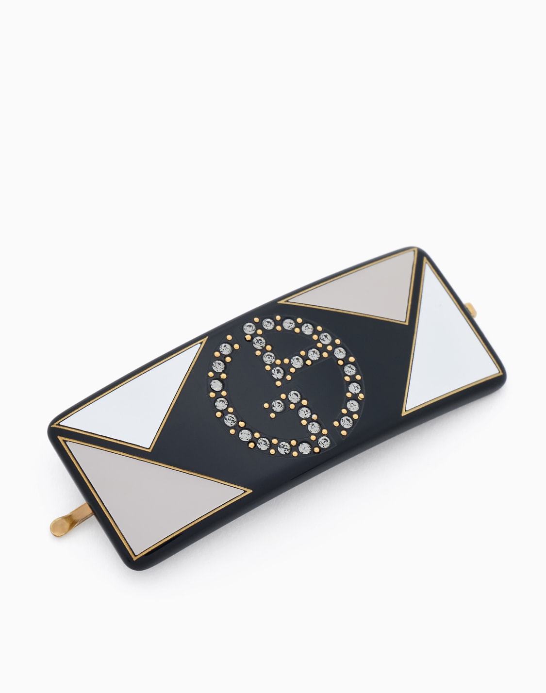 hair-clip-with-crystal-logo-two-tone--giorgio-armani