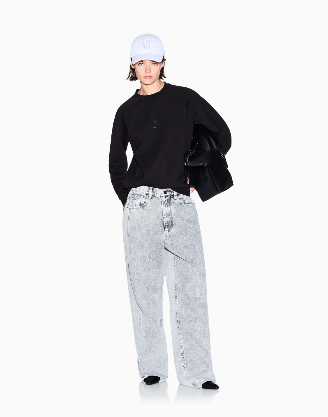 glitter-logo-crewneck-sweatshirt-black--armani-exchange