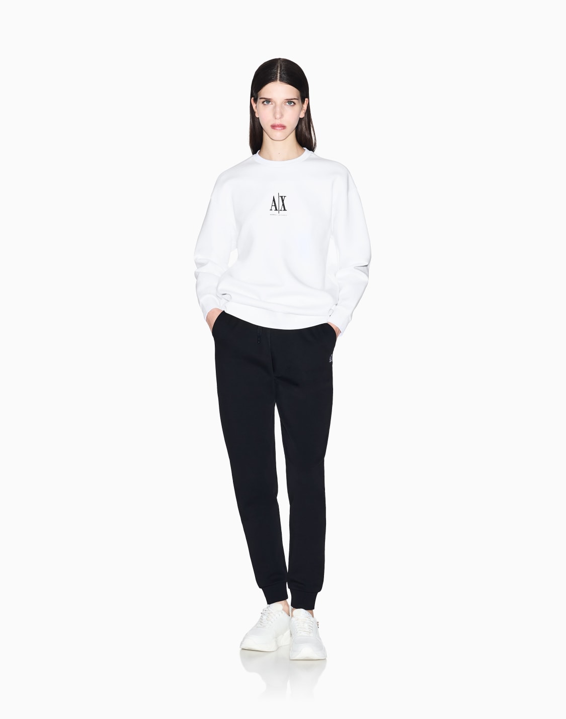 sweatshirts-without-hood-white--armani-exchange