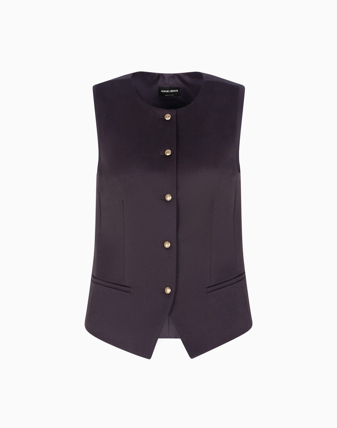 gilet-simple-boutonnage-en-laine-marron--giorgio-armani