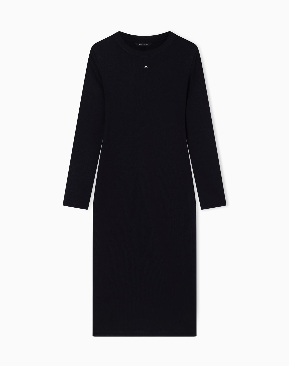 axメタリックロゴ-ヘビリブジャジドレス-ブラック--armani-exchange