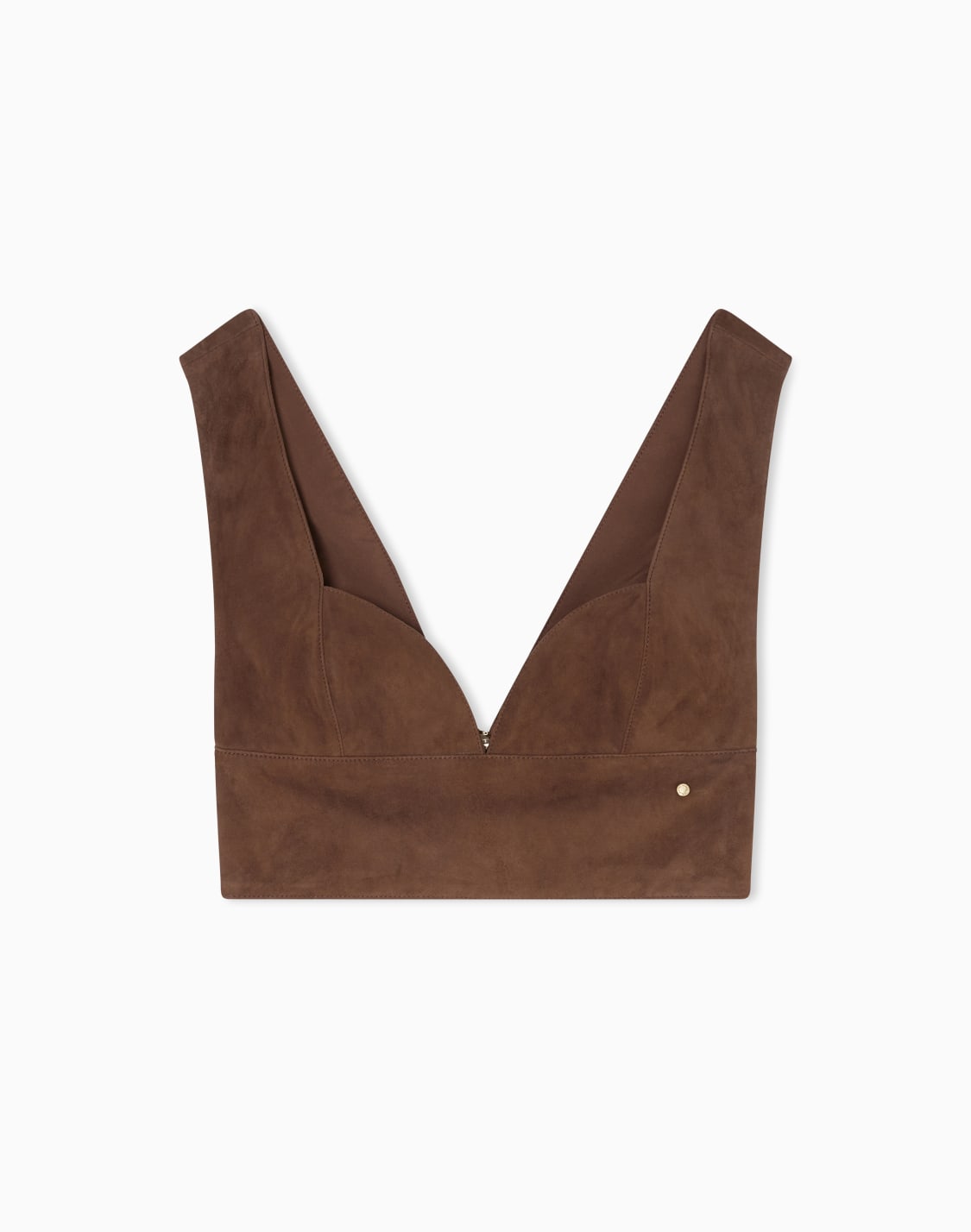 top-de-piel-de-ante-con-cremallera-marrn--armani-exchange