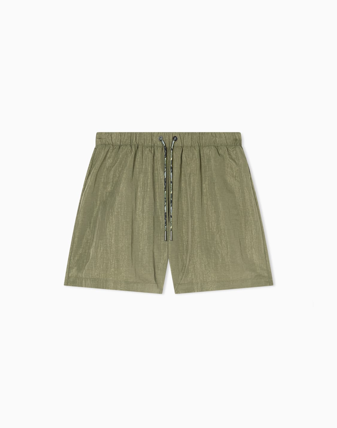 metallic-effect-shorts-green--armani-exchange