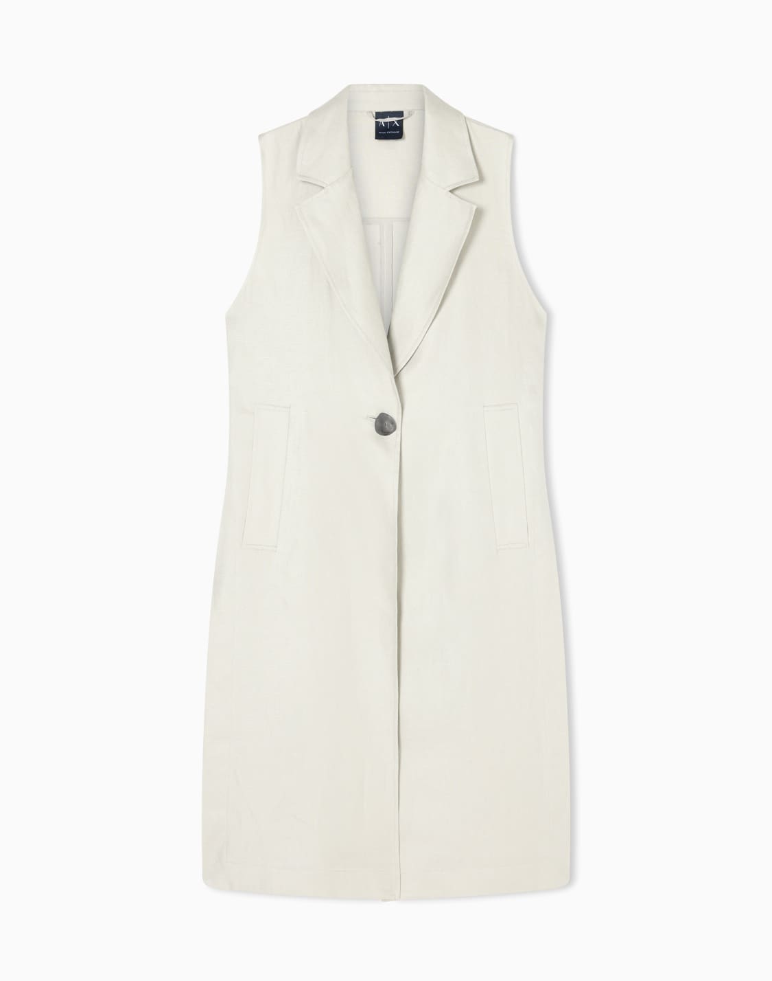 リネンツイル-ノスリブトレンチコト-ベジュ--armani-exchange