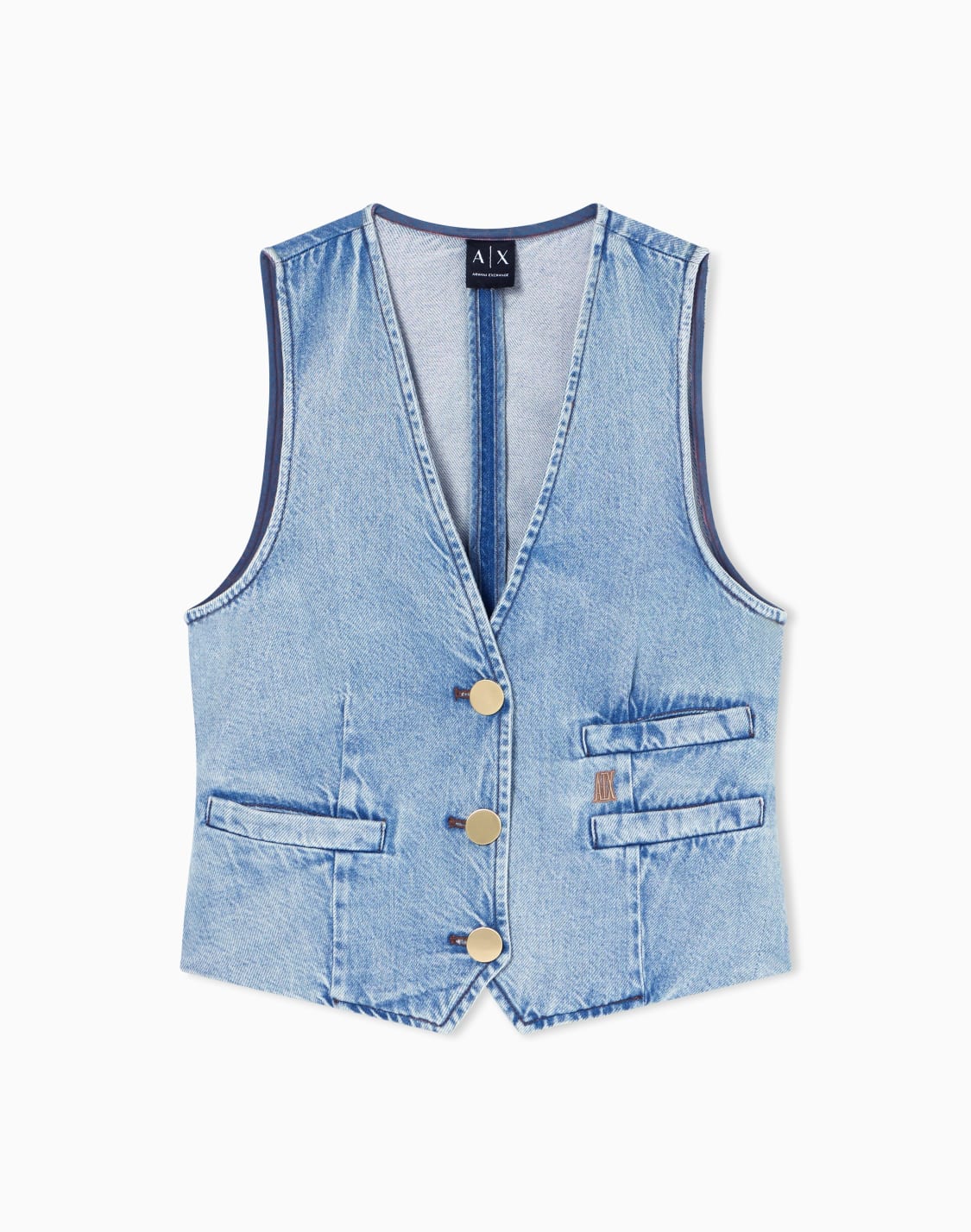 cotton-waistcoats-blue--armani-exchange