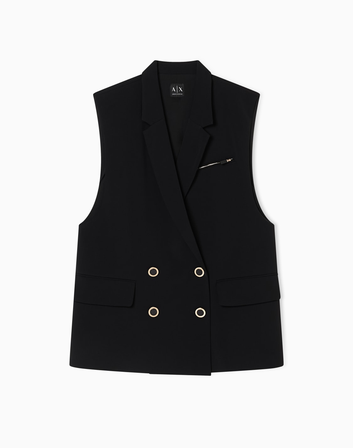 waistcoats-in-tessuto-misto-nero--armani-exchange
