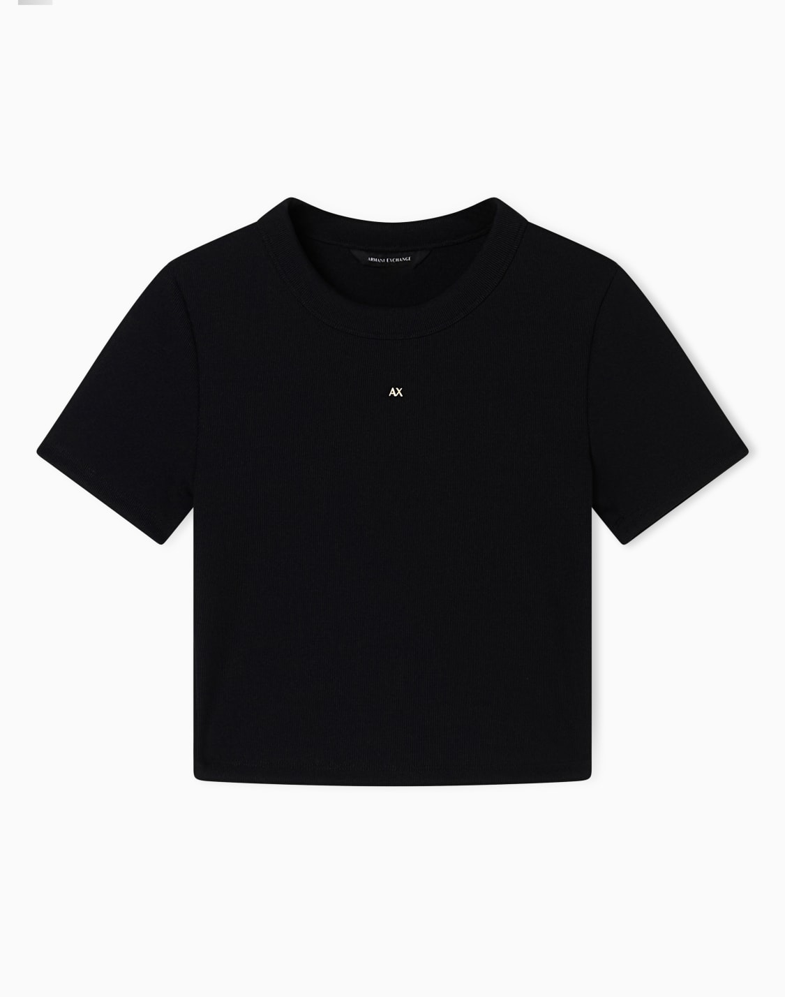 cropped-t-shirt-in-technical-fabric-black--armani-exchange