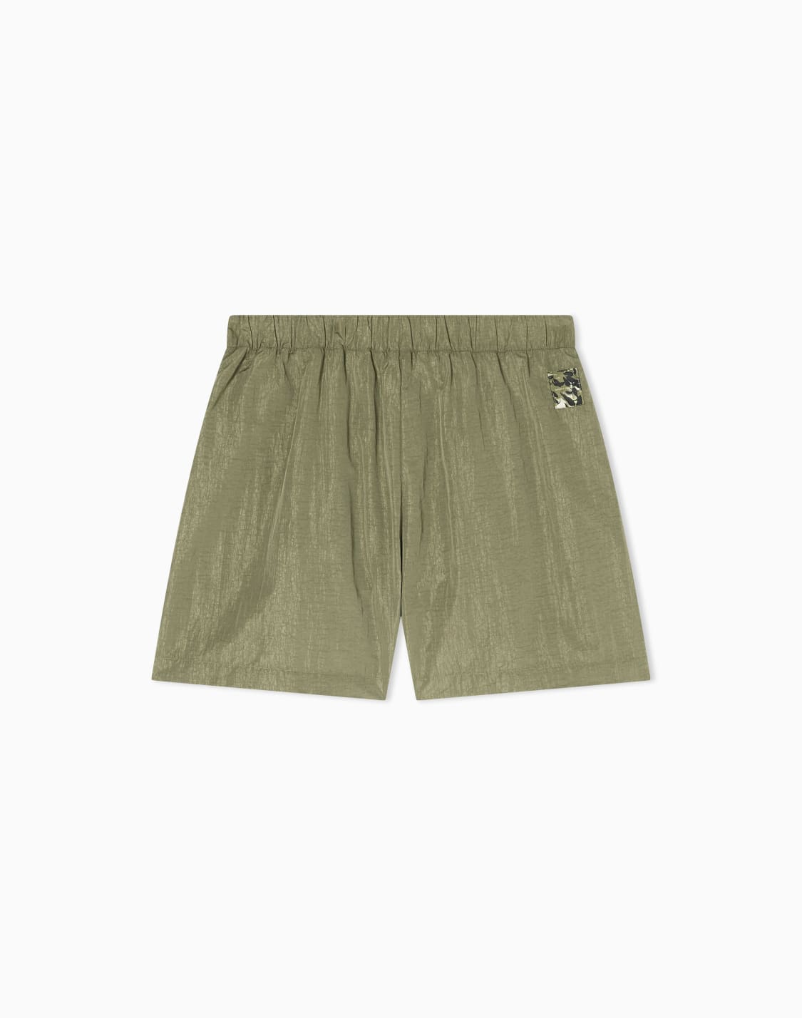 metallic-effect-shorts-green--armani-exchange