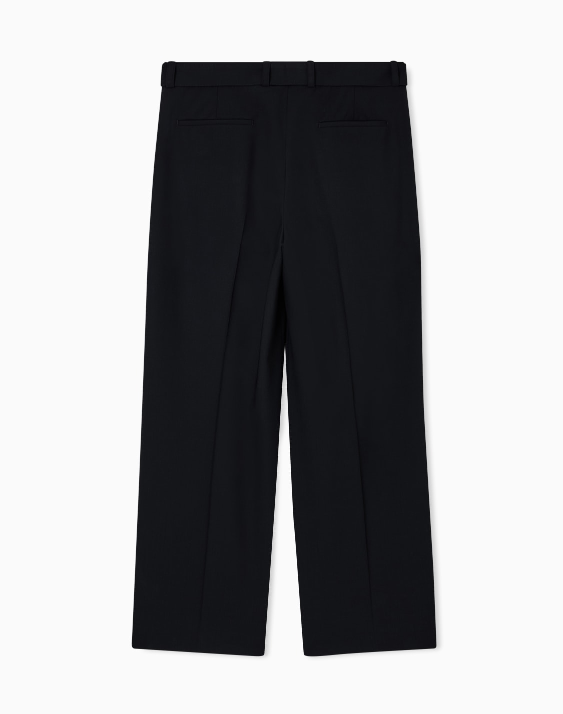 pantalon-en-toile-de-laine-stretch-avec-pinces-et-ceinture-noir--emporio-armani