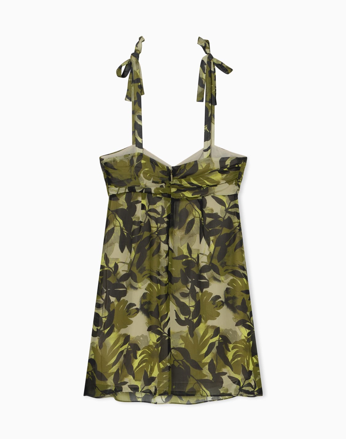 short-ruffle-and-crinkle-print-dress-green--armani-exchange