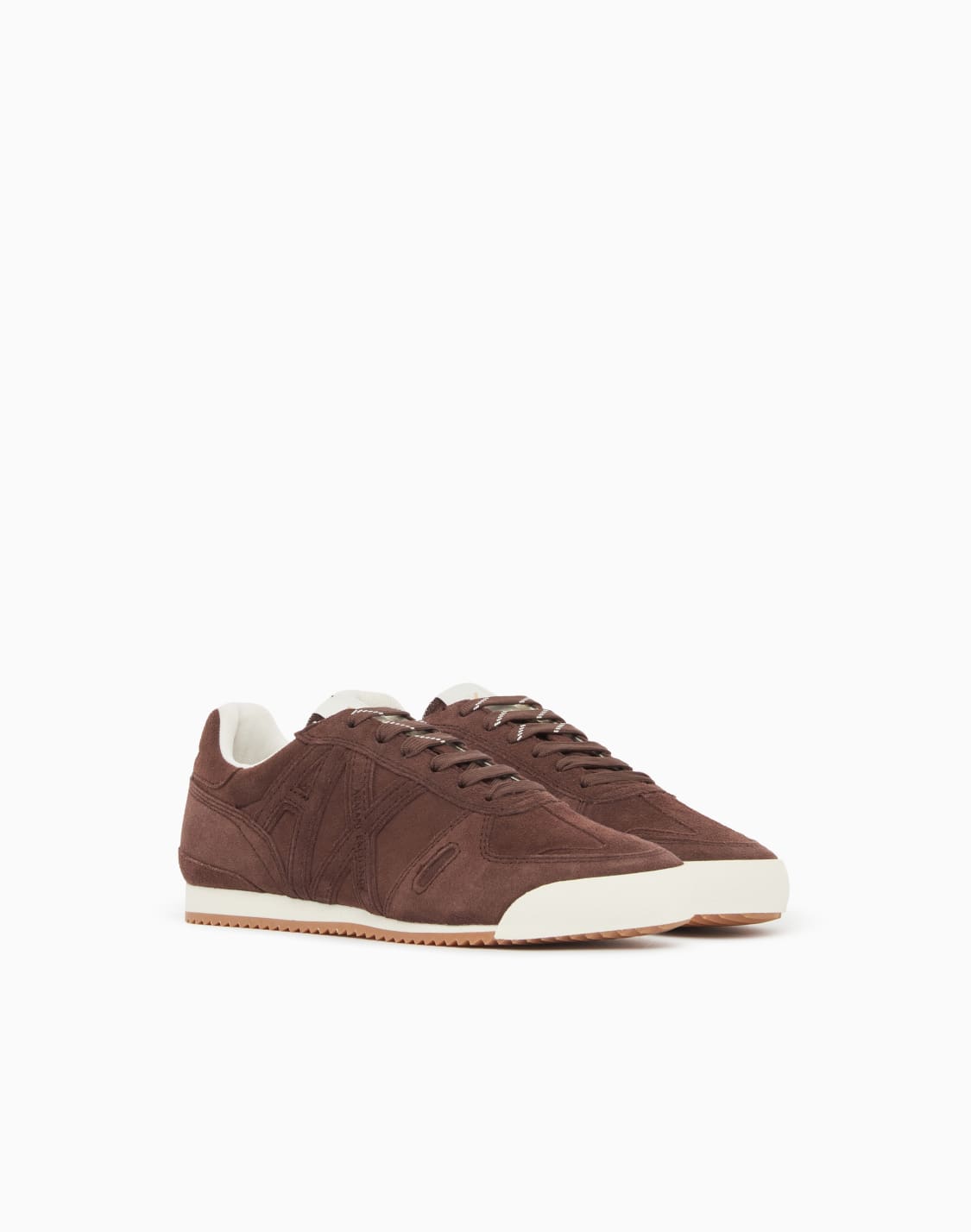 sneakers-in-tessuto-tecnico-marrone--armani-exchange