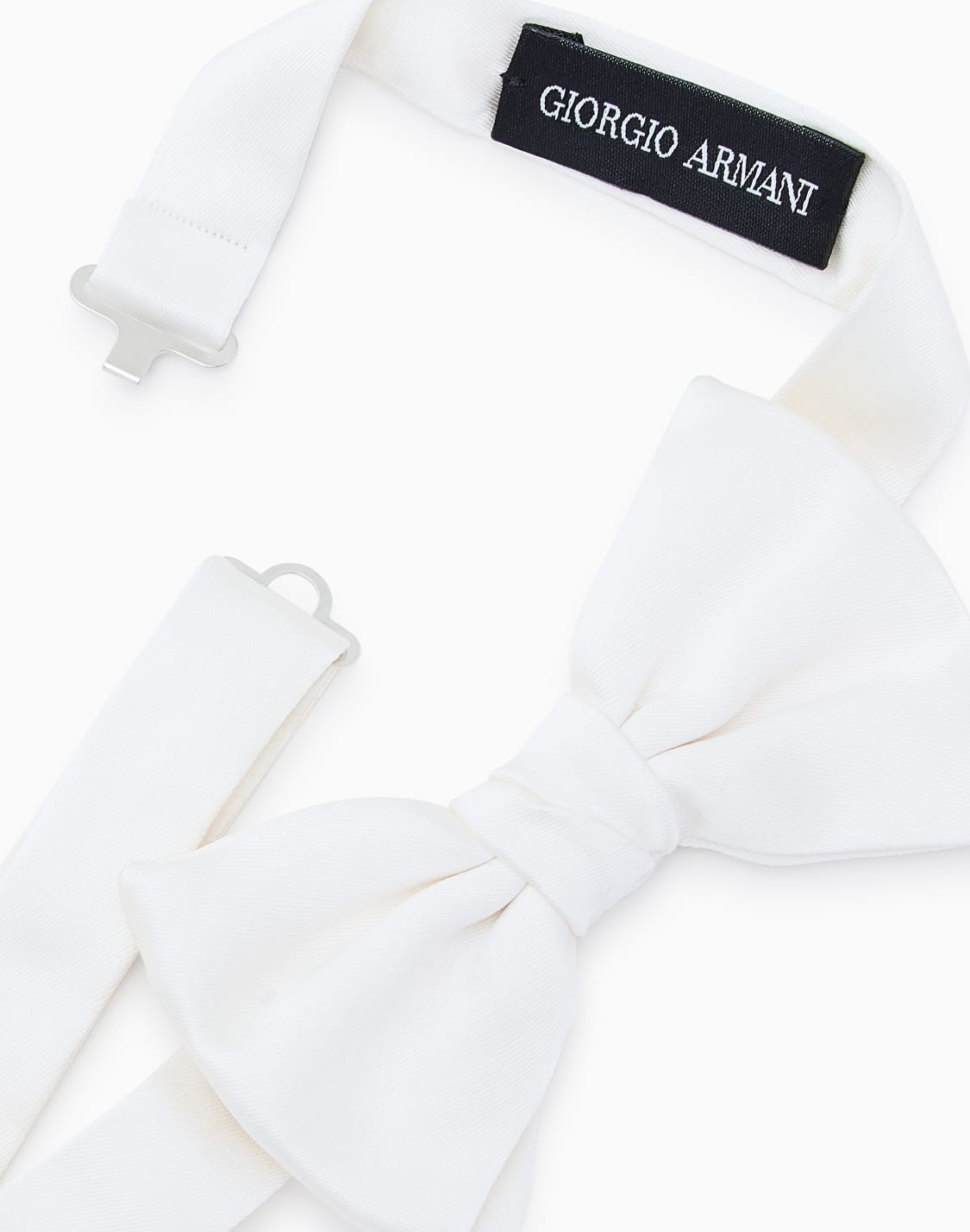pajarita-anudada-de-seda-pura-blanco--giorgio-armani