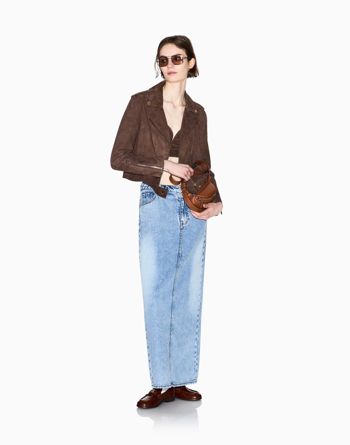 long-cotton-skirt-blue--armani-exchange