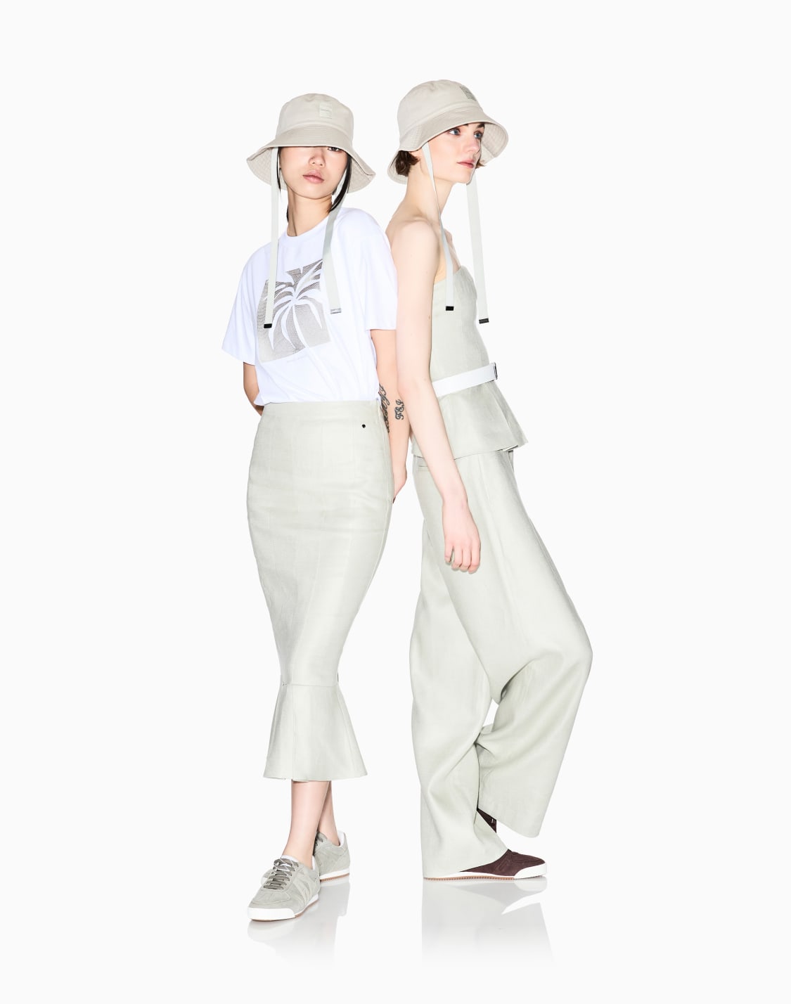 linen-twill-midi-skirt-beige--armani-exchange