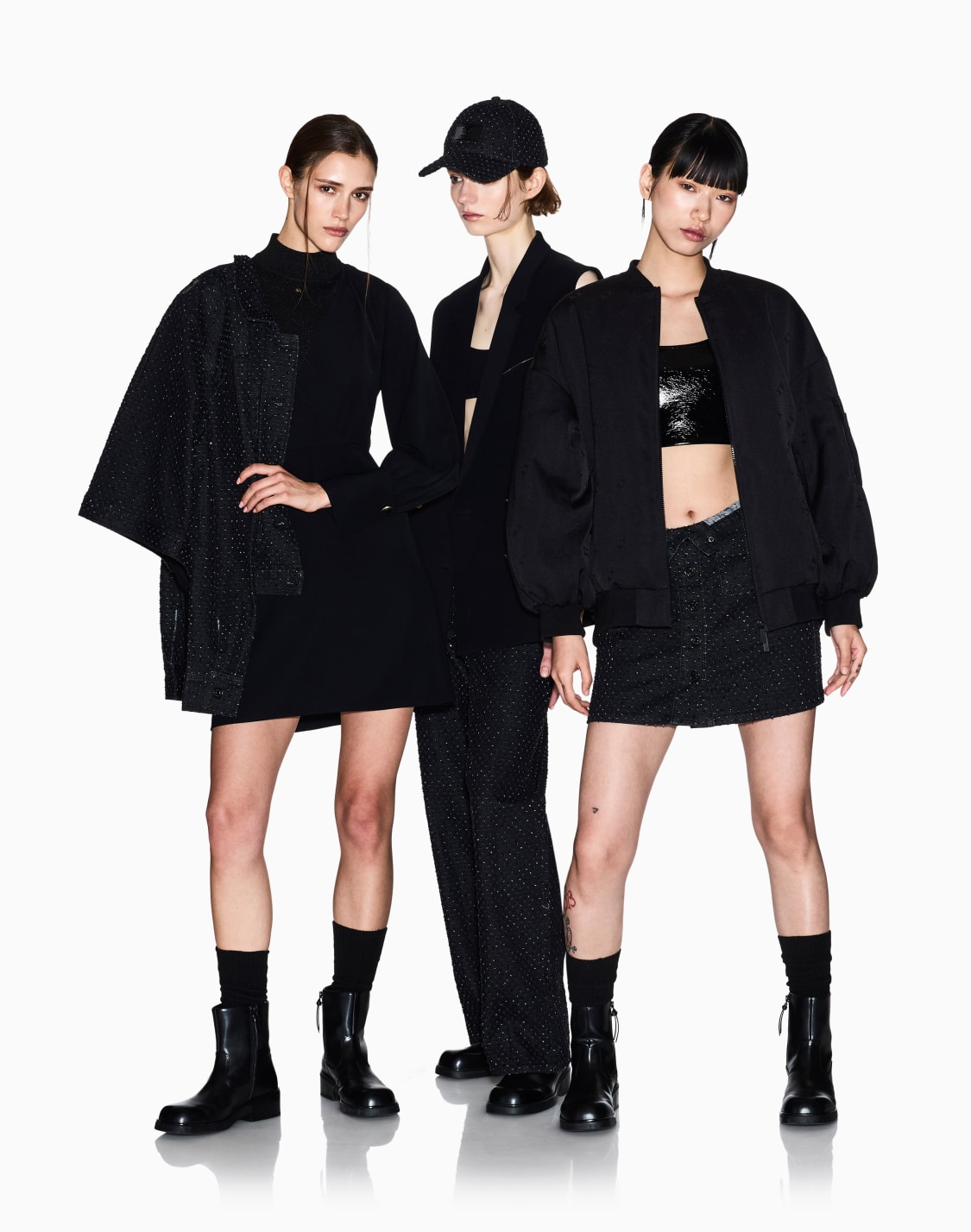 short-skirts-black--armani-exchange