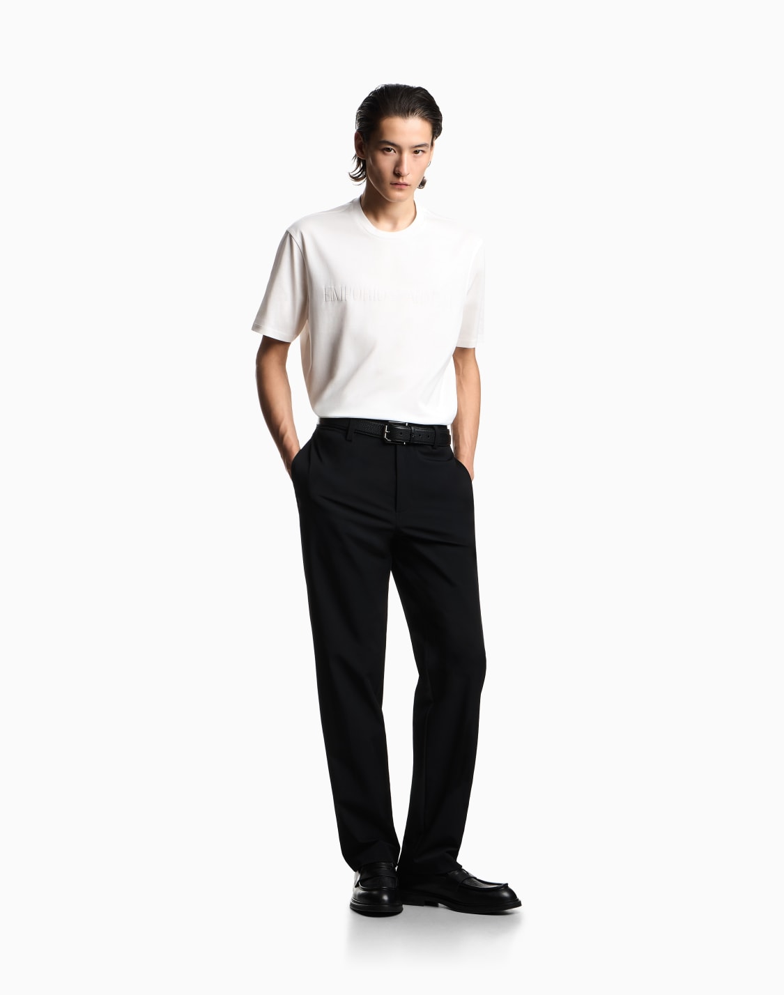 pantaloni-chino-in-twill-stretch-di-nylon-nero--emporio-armani