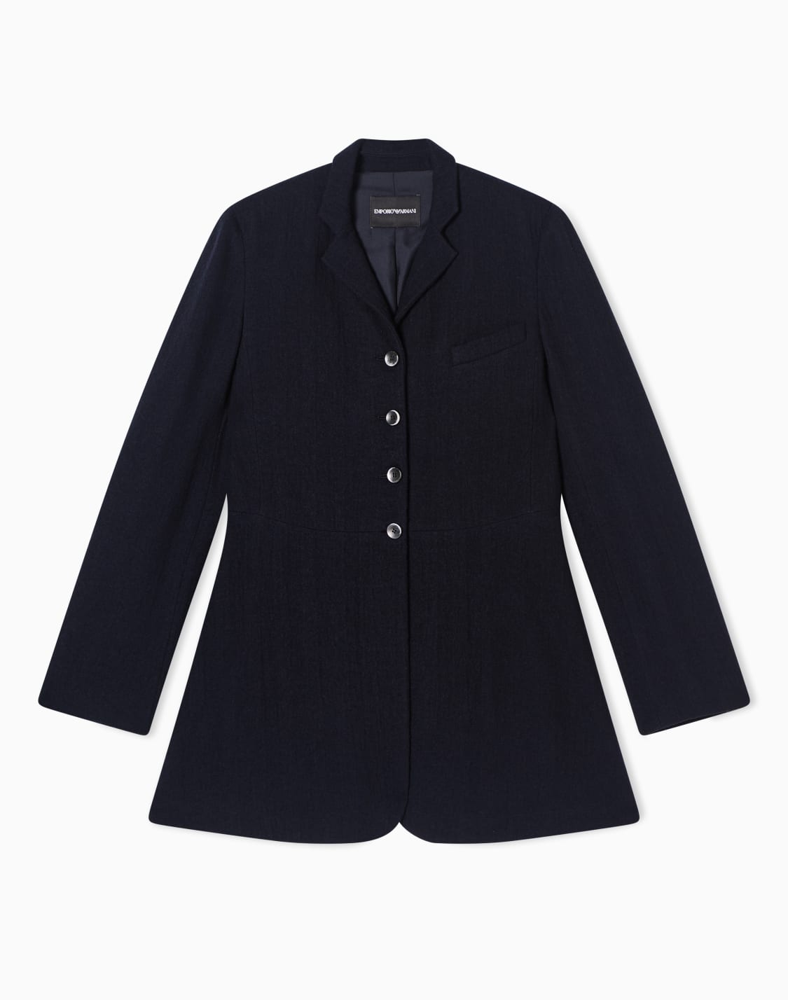 ジャケット-ウォッシュドウル-ウエストコト付き-ネイビブル--emporio-armani